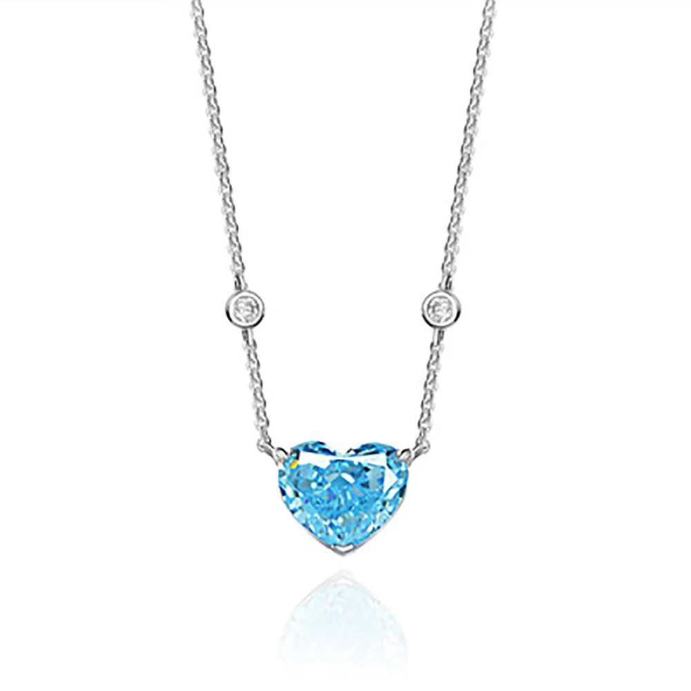 Heart-Shaped Aquamarine Pendant