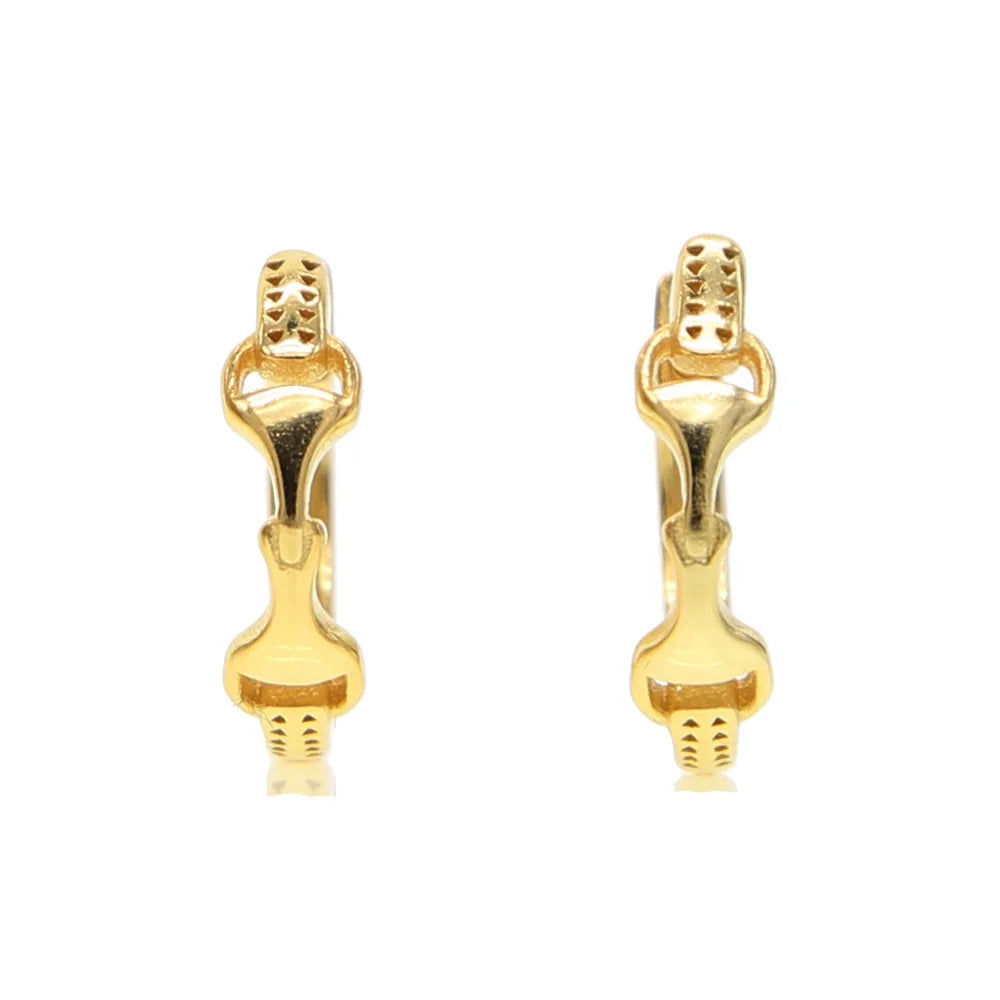 Equestrian Charm Silver Earrings