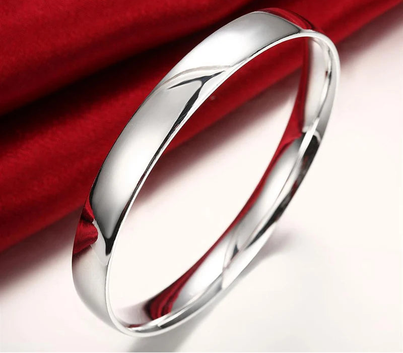 Smooth Silver Bracelet Bangle