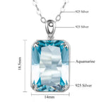 Aquamarine Viking Silver Pendant