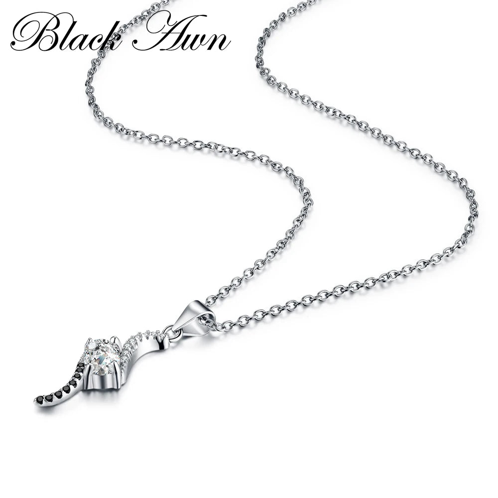 Mono Dot Silver Necklace