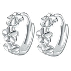 Small Flower Silver Earrings