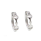 Equestrian Charm Silver Earrings