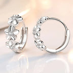 Small Flower Silver Earrings