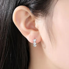 Small Flower Silver Earrings