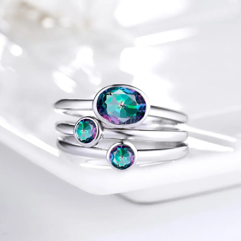 Mystic Rainbow Topaz Ring
