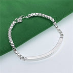 Midnight Luxe Silver Bracelet