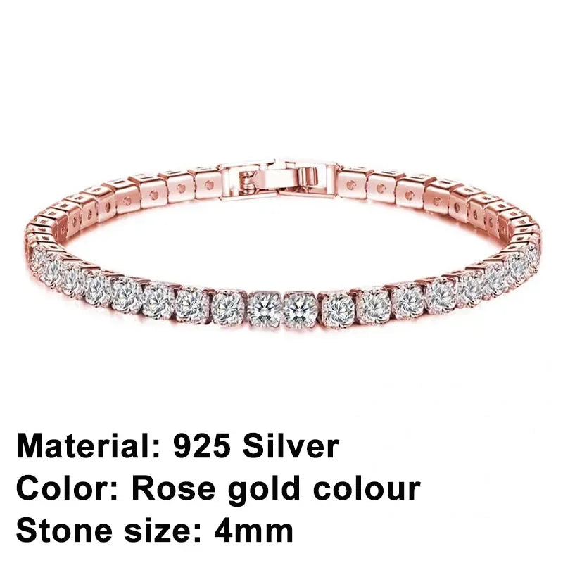 Rose Flash Silver Bracelet