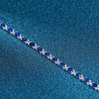 Royal Sapphire Silver Bracelet