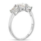 Red Moissanite Charm Ring