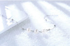 Three Pearl Silver Bracelet