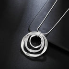 Bohemian Triple Circle Necklace