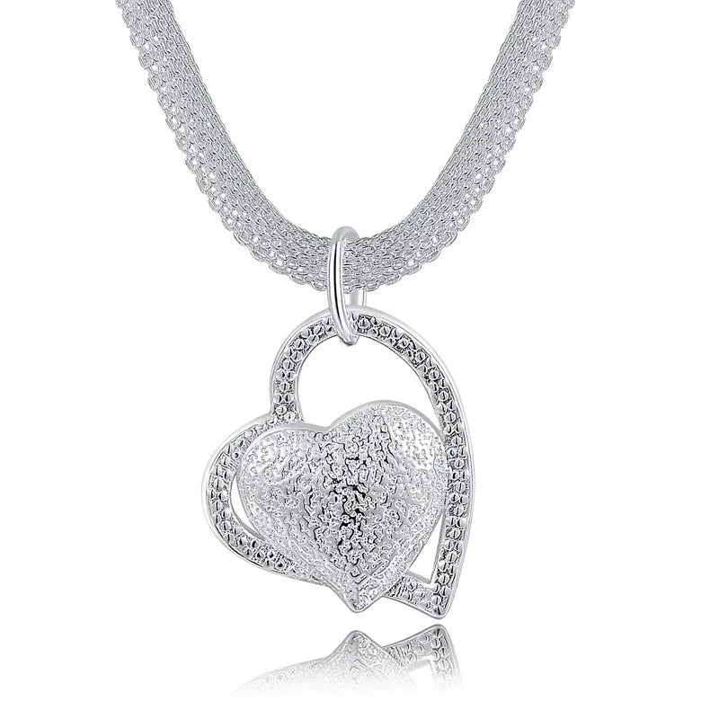Pure Heart Silver Necklace