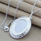 Photo Locket Silver Necklace