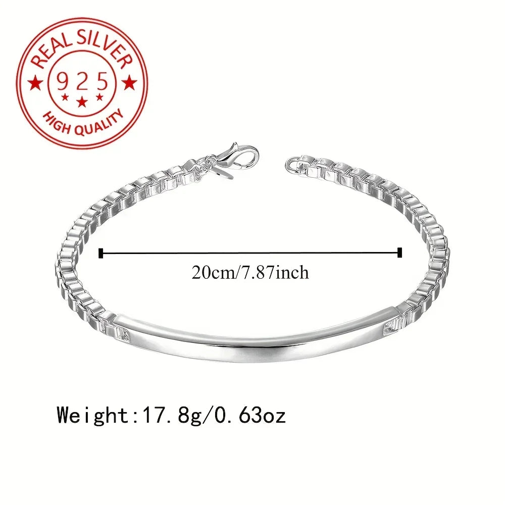 Midnight Luxe Silver Bracelet