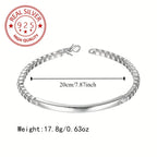 Midnight Luxe Silver Bracelet
