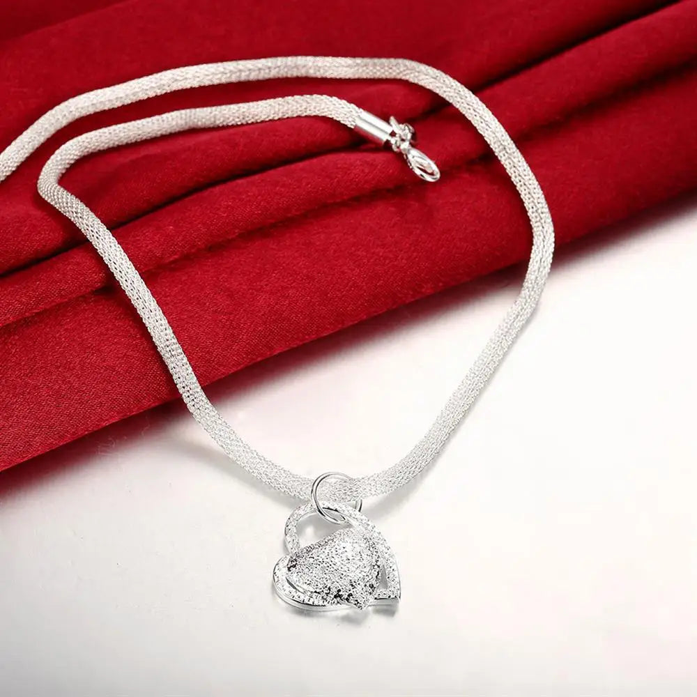 Pure Heart Silver Necklace