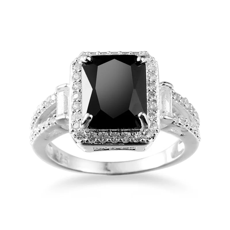 Midnight Black Zircon Ring