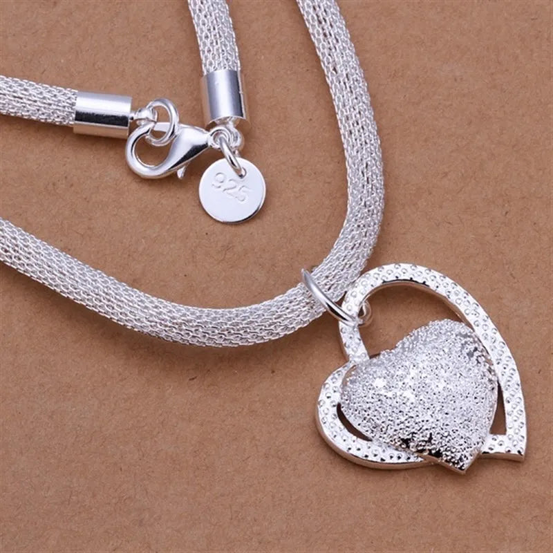 Pure Heart Silver Necklace