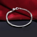 Midnight Luxe Silver Bracelet