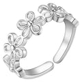 Blooming Elegance Silver Ring
