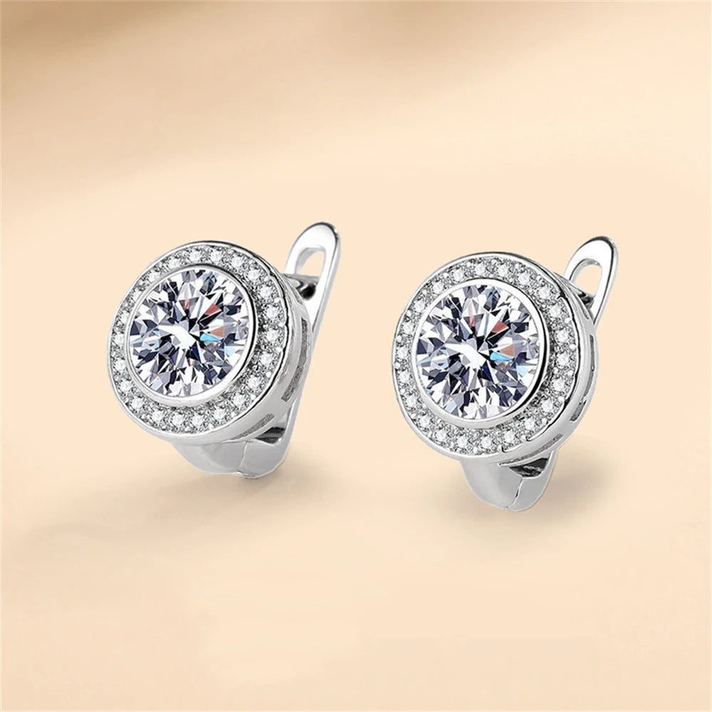 Crystal Muse Silver Earrings