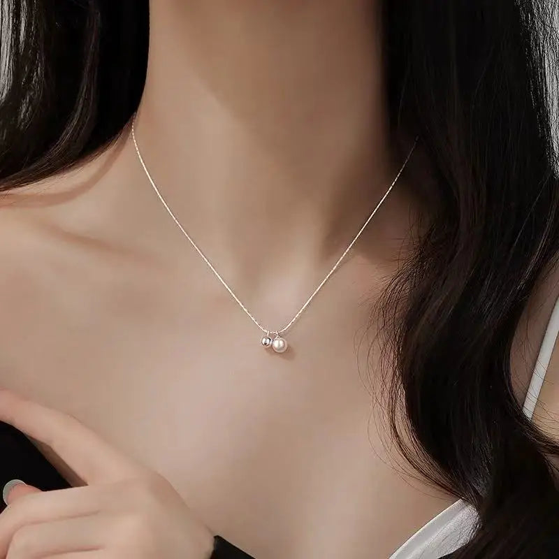 Pearl Bead Silver Choker