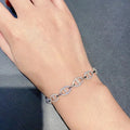 Classic Zircon Silver Bracelet