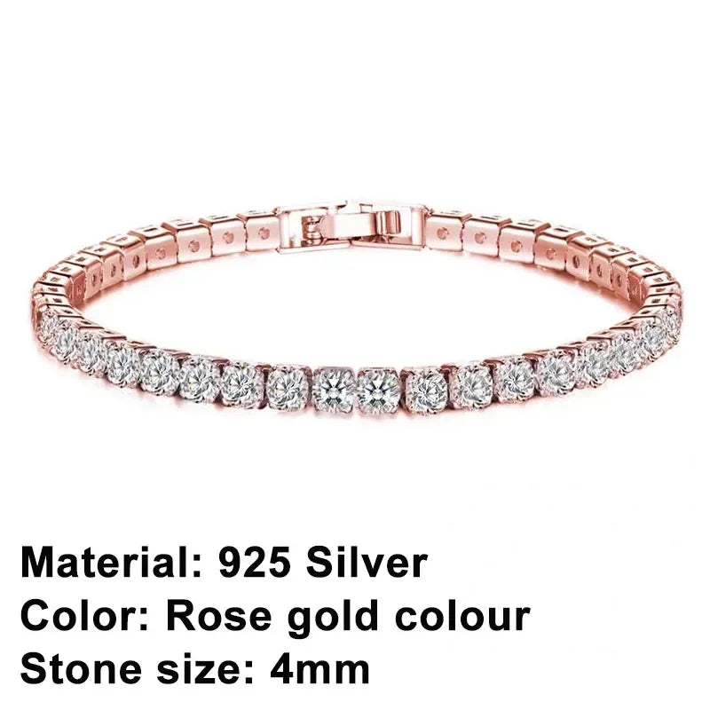 Rose Flash Silver Bracelet