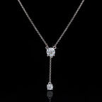 Bridal Halo Zircon Necklace