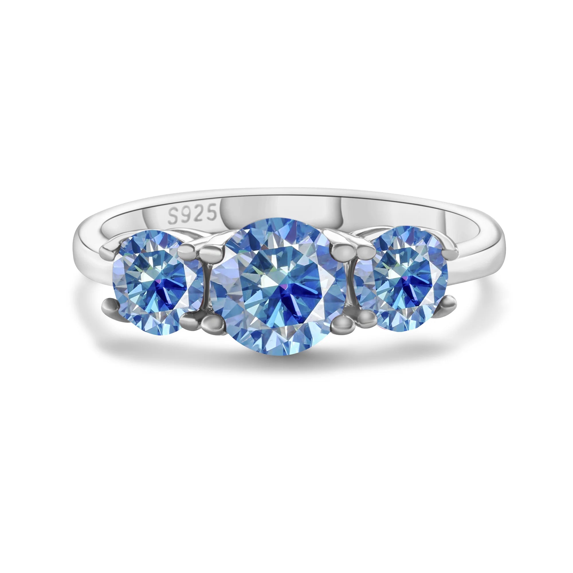 Red Moissanite Charm Ring