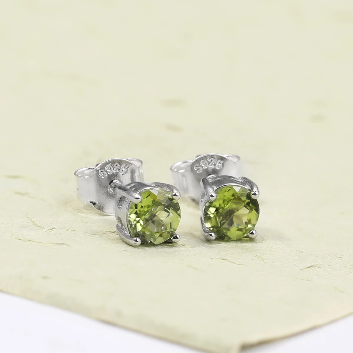Natural Crystal Silver Earrings