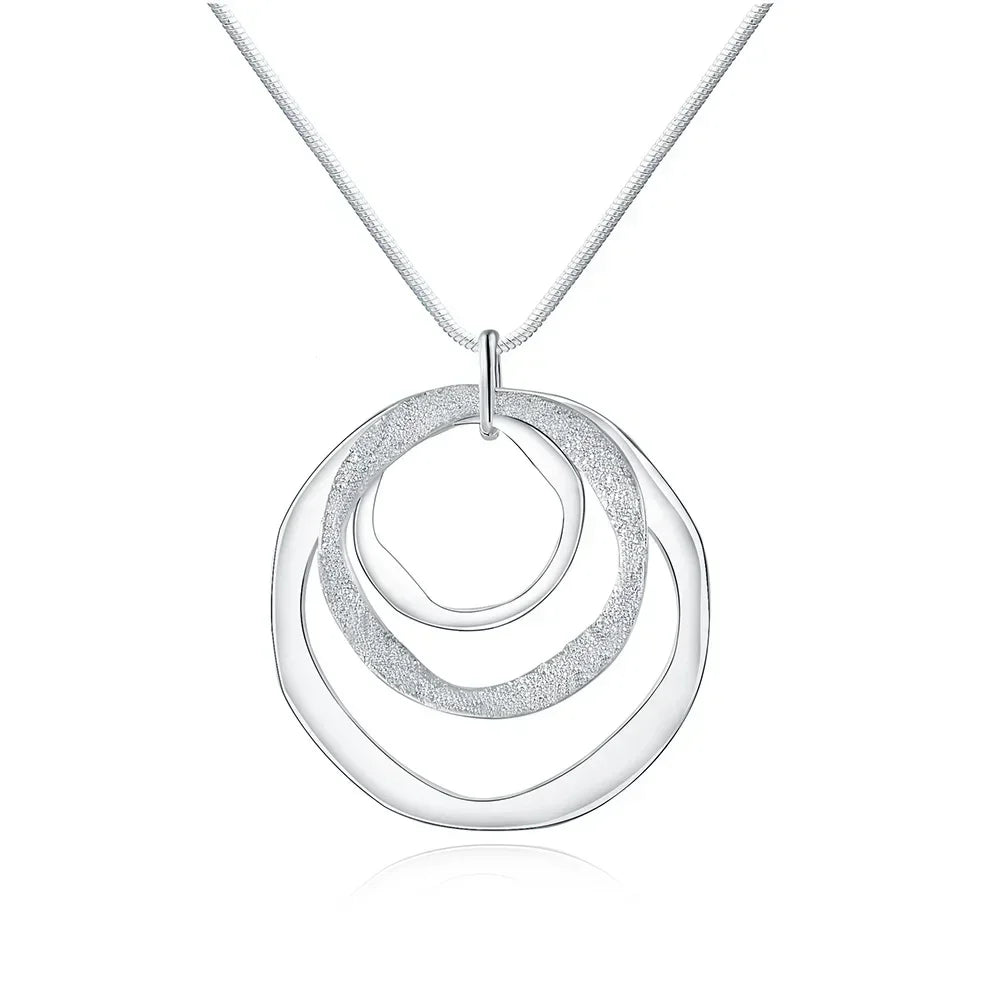 Bohemian Triple Circle Necklace