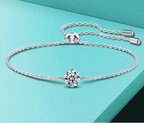 1CT Moissanite Silver Bracelet