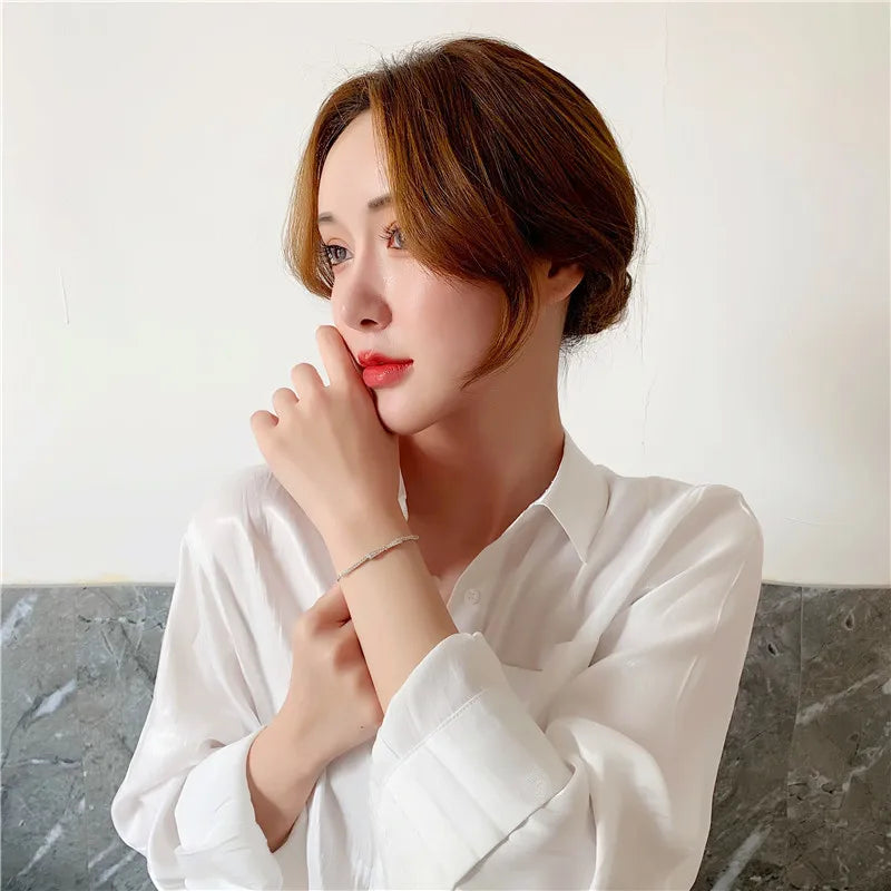 Paris Bow Silver Bracelet