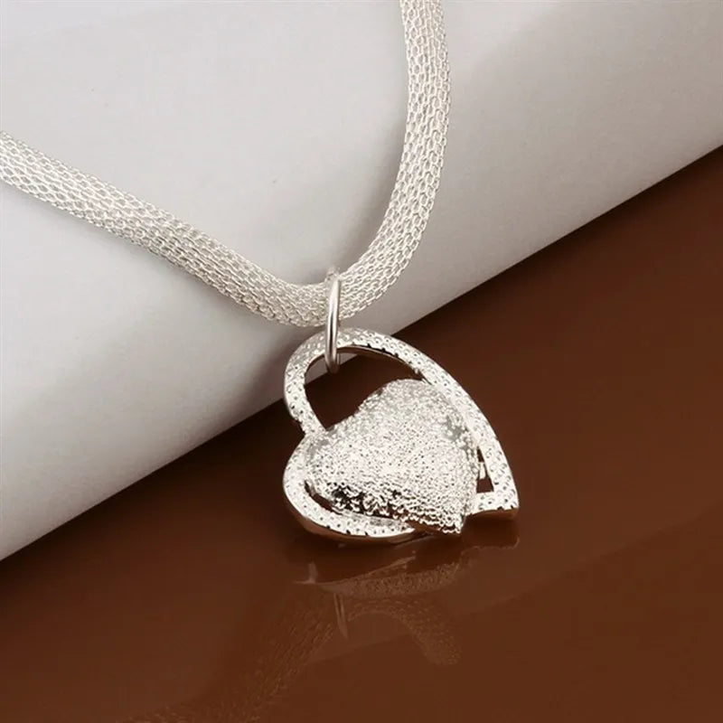 Pure Heart Silver Necklace