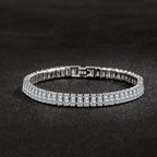 Zircon Glow Silver Bracelet