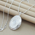 Photo Locket Silver Necklace