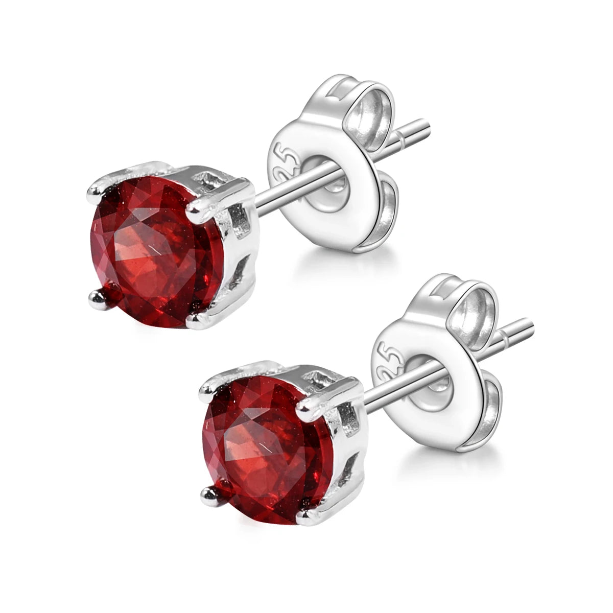 Natural Crystal Silver Earrings