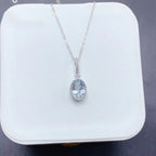 Mini Aquamarine Silver Pendant