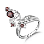 Agate Elegance Silver Ring
