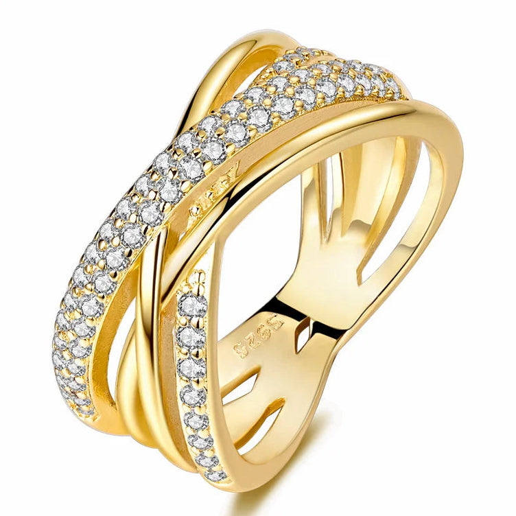 Multi-Cross Silver Ring