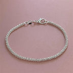 Radiant Touch Silver Bracelet
