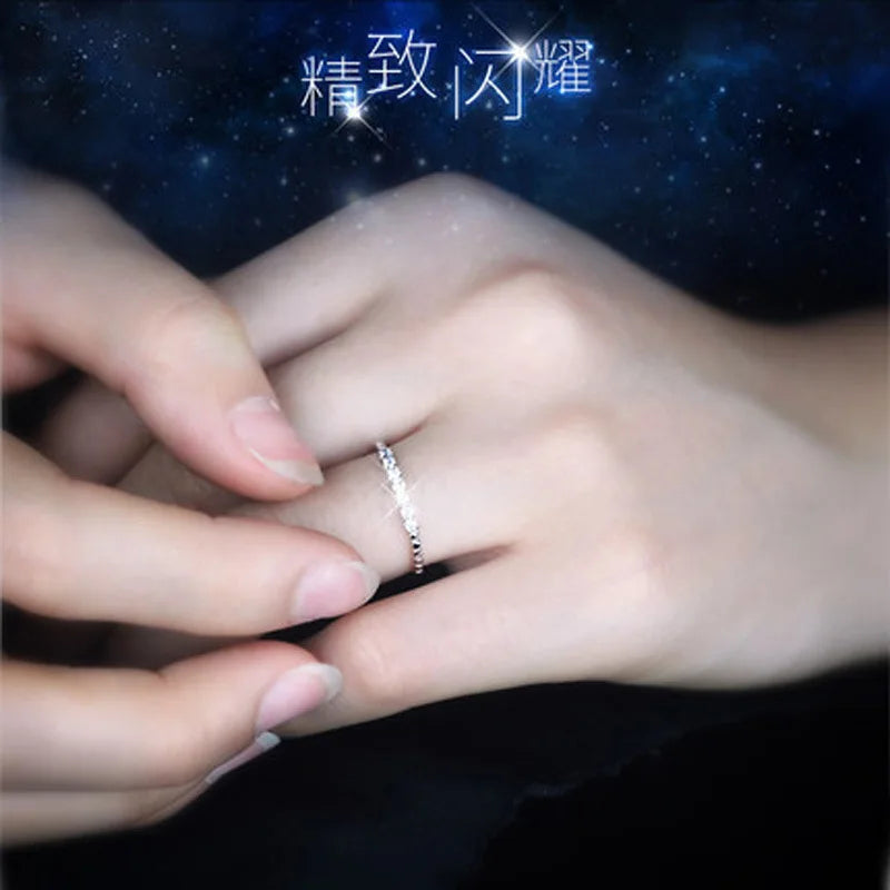 Minimalist White Zircon Ring