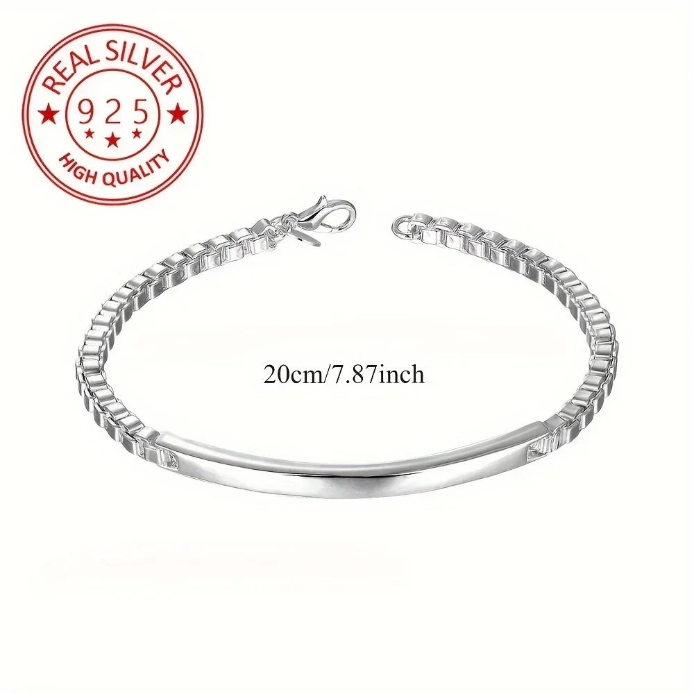 Midnight Luxe Silver Bracelet