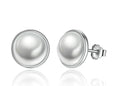 Pearl Stud Silver Earrings