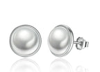Pearl Stud Silver Earrings
