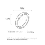 Orbit Matte Silver Ring