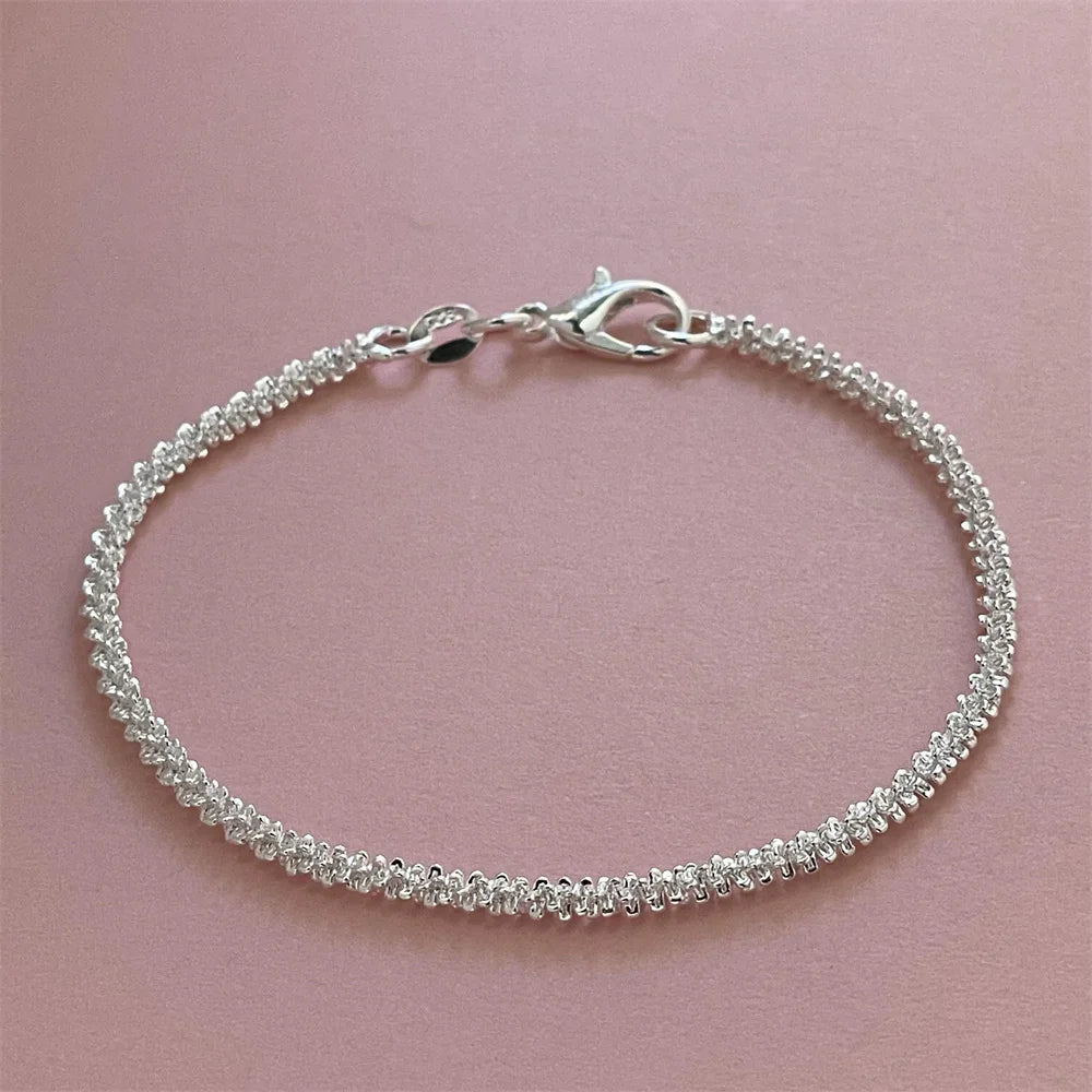 Radiant Touch Silver Bracelet