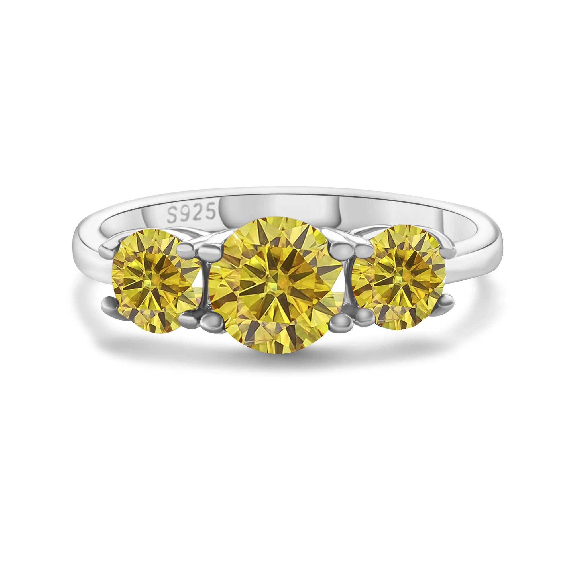 Red Moissanite Charm Ring